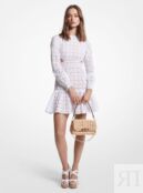 Платье Michael Kors Cotton Eyelet Cutout Mini, белый MS381M68BK | white фото 1