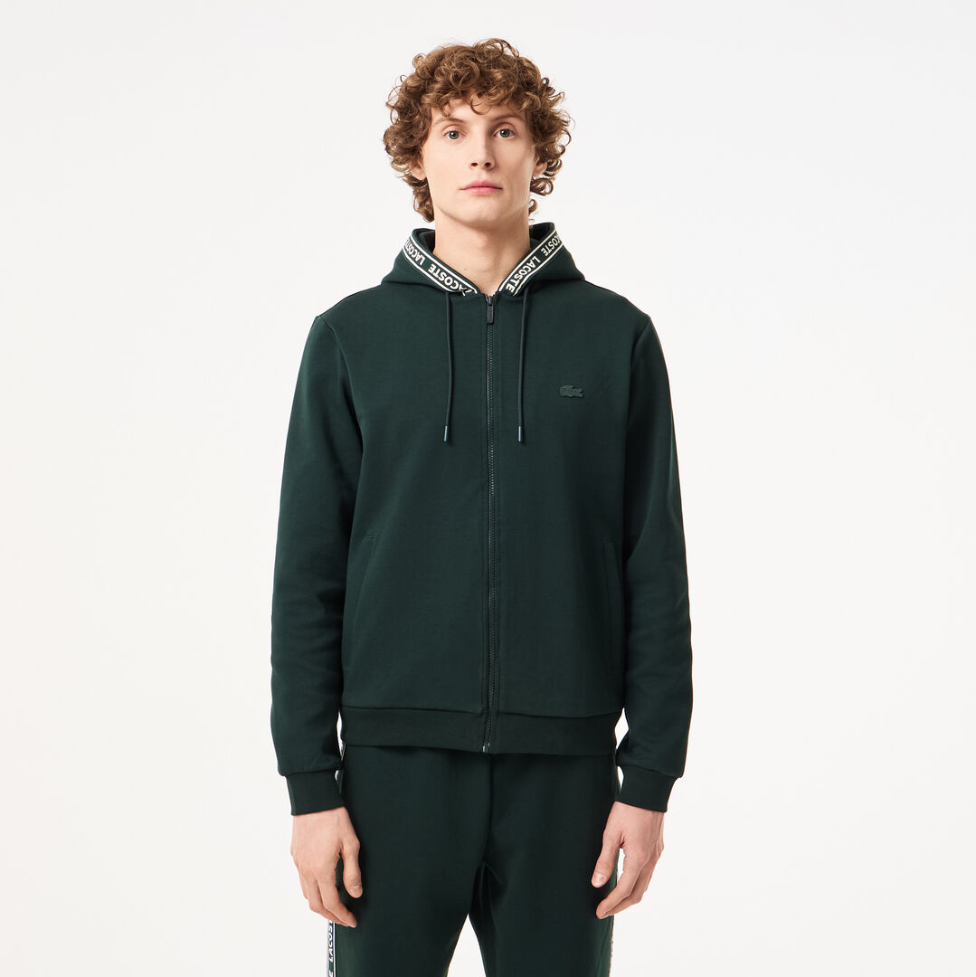 Мужская толстовка Lacoste с капюшоном на молнии фото 1