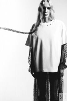 Футболка oversize с принтом в стиле гранж befree
