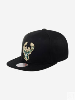 Бейсболка с прямым козырьком MITCHELL NESS 6HSSJS19078-MBUBLCK Milwaukee Bu