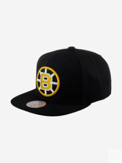 Бейсболка с прямым козырьком MITCHELL NESS 6HSSDX22015-BBNBLCK Boston Bruin