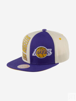 Бейсболка с прямым козырьком MITCHELL NESS HHSS5290-LALYYPPPOFWH Los Angele