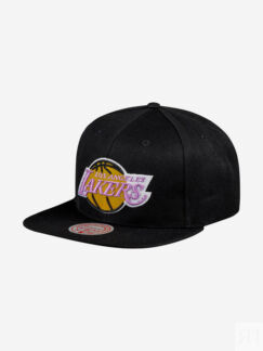 Бейсболка с прямым козырьком MITCHELL NESS 6HSSJS19079-LALBLCK Los Angeles