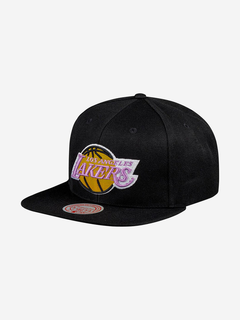 Бейсболка с прямым козырьком MITCHELL NESS 6HSSJS19079-LALBLCK Los Angeles 58-053XDOXM4K-09 фото 1