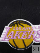 Бейсболка с прямым козырьком MITCHELL NESS 6HSSJS19079-LALBLCK Los Angeles 58-053XDOXM4K-09 фото 5