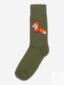 Носки с рисунками St.Friday Socks - Лисичка Зеленые, Зеленый ANIMALSSBHOS8B-FOXGREEN фото 2