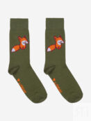 Носки с рисунками St.Friday Socks - Лисичка Зеленые, Зеленый ANIMALSSBHOS8B-FOXGREEN фото 3