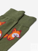 Носки с рисунками St.Friday Socks - Лисичка Зеленые, Зеленый ANIMALSSBHOS8B-FOXGREEN фото 4