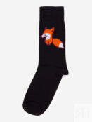 Носки с рисунками St.Friday Socks - Лисичка Черные, Черный ANIMALSSBHOS8B-FOXBLACK фото 2