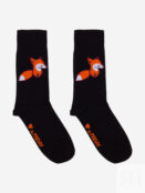 Носки с рисунками St.Friday Socks - Лисичка Черные, Черный ANIMALSSBHOS8B-FOXBLACK фото 3