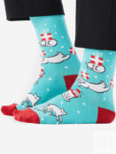 Новогодние носки St.Friday Socks Котики-Подарочки, Голубой KOTIKIPDAROCHKISBHOS8B-BLUE фото 2