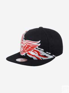 Бейсболка с прямым козырьком MITCHELL NESS 6HSSSH22087-DRWBLCK Detroit Red