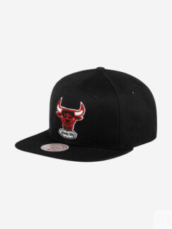 Бейсболка с прямым козырьком MITCHELL NESS 6HSSJS19079-CBUBLCK Chicago Bull