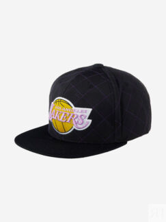 Бейсболка с прямым козырьком MITCHELL NESS HHSS1212-LALYYPPPBLCK Los Angele