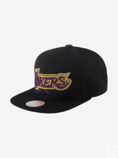 Бейсболка с прямым козырьком MITCHELL NESS HHSS5820-LALYYPPPBLCK Los Angele