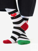 Носки St. Friday Socks - Полоски с сердечком, Черный STRIPESSBHOS8B-BLACK фото 1