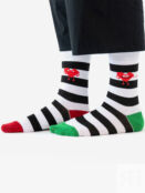 Носки St. Friday Socks - Полоски с сердечком, Черный STRIPESSBHOS8B-BLACK фото 2