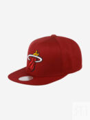 Бейсболка с прямым козырьком MITCHELL NESS HHSS3256-MHEYYPPPMARO Miami Heat 58-646XDOXM4K-12 фото 1