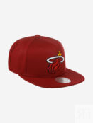 Бейсболка с прямым козырьком MITCHELL NESS HHSS3256-MHEYYPPPMARO Miami Heat 58-646XDOXM4K-12 фото 2