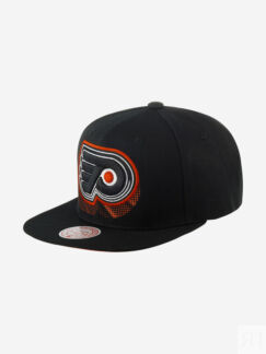 Бейсболка с прямым козырьком MITCHELL NESS HHSS6086-PFLYYPPPBLCK Philadelph