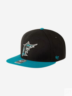 Бейсболка с прямым козырьком 47 BRAND BCPTN-NSHTT28WBP Florida Marlins MLB