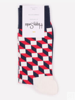 Носки с рисунками Happy Socks, Filled Optic Red, Красный