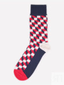 Носки с рисунками Happy Socks - Filled Optic Red, Красный OPTICSBHOH16-RED фото 2