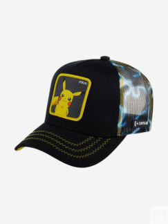 Бейсболка с сеточкой CAPSLAB CL/PKM3/1/ELE1 Pokemon Pikachu (черный), Черны