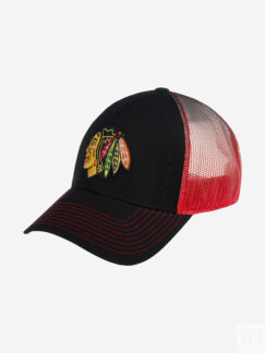 Бейсболка с сеточкой AMERICAN NEEDLE 44612A-CBH Chicago Blackhawks Cross Fa