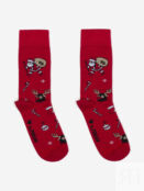 Новогодние носки St.Friday Socks - Дедушка с подарочками, Красный STFRIDAYNYSBHOS8B-DEDUSHKASPODARKAMI фото 3