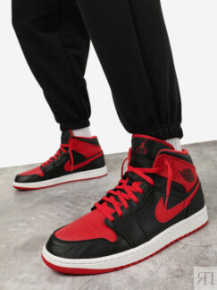 Кеды мужские Nike Jordan 1 Mid, Черный