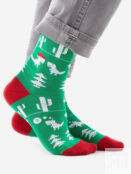 Новогодние носки St.Friday Socks с динозаврами, Зеленый DINOSANTASBHOS8B-GREEN фото 1