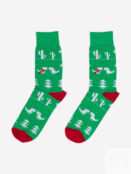 Новогодние носки St.Friday Socks с динозаврами, Зеленый DINOSANTASBHOS8B-GREEN фото 4