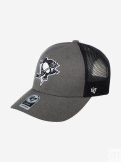 Бейсболка с сеточкой 47 BRAND H-GRIMM15HYP-DY Pittsburgh Penguins NHL (серы