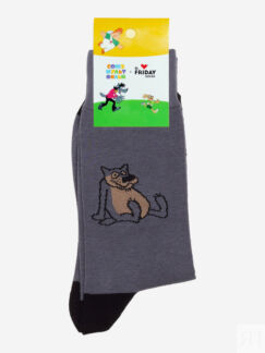 Носки с рисунками St.Friday Socks - Щас спою, Серый