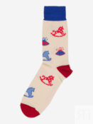 Носки с рисунками St.Friday Socks - Коньки Горбунки, Бежевый NEWYEARSBHOS8B-KONKIGORBUNKI фото 2