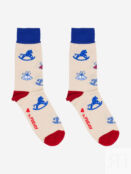 Носки с рисунками St.Friday Socks - Коньки Горбунки, Бежевый NEWYEARSBHOS8B-KONKIGORBUNKI фото 3