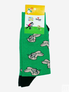 Носки с рисунками St.Friday Socks - Заяц - Ну погоди!, Зеленый