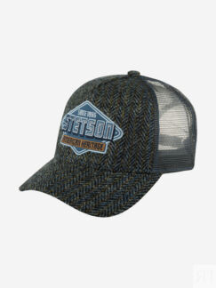 Бейсболка с сеточкой STETSON 7760501 TRUCKER CAP HARRIS TWEED (серый), Серы