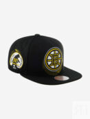 Бейсболка с прямым козырьком MITCHELL NESS HHSS6086-BBNYYPPPBLCK Boston Bru 58-964XDOXM4K-09 фото 2