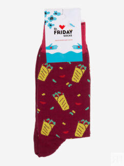 Носки с рисунками St.Friday Socks - Шаурма, Коричневый