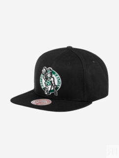 Бейсболка с прямым козырьком MITCHELL NESS HHSS2976-BCEYYPPPBLCK Boston Cel