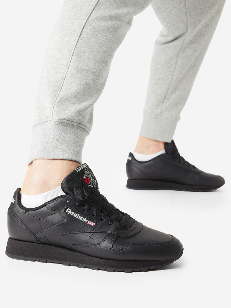 Кроссовки мужские Reebok Classic Leather, Черный GY0955R00-. фото 1