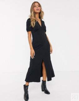 Черное платье миди ASOS DESIGN Ultimate