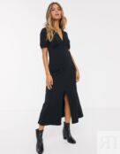 Черное платье миди ASOS DESIGN Ultimate 115003491 фото 1