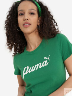 Футболка женская PUMA Ess+ Blossom Script, Зеленый