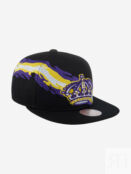 Бейсболка с прямым козырьком MITCHELL NESS 6HSSSH22087-LAKBLCK Los Angeles 58-642XDOXM4K-09 фото 2