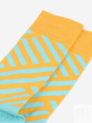 Дизайнерские носки Burning Heels - Diagonal Stripes - Yellow/Blue, Желтый DIAGONALSBHOB49-YELLOWBLUE фото 4