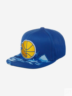 Бейсболка с прямым козырьком MITCHELL NESS 6HSSMM18149-GSWROYA Golden State