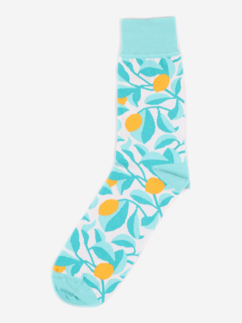 Носки дизайнерские Burning Heels - Lemons - Light/Blue, Голубой LEMONSSBHOB49-LIGHTBLUE фото 1